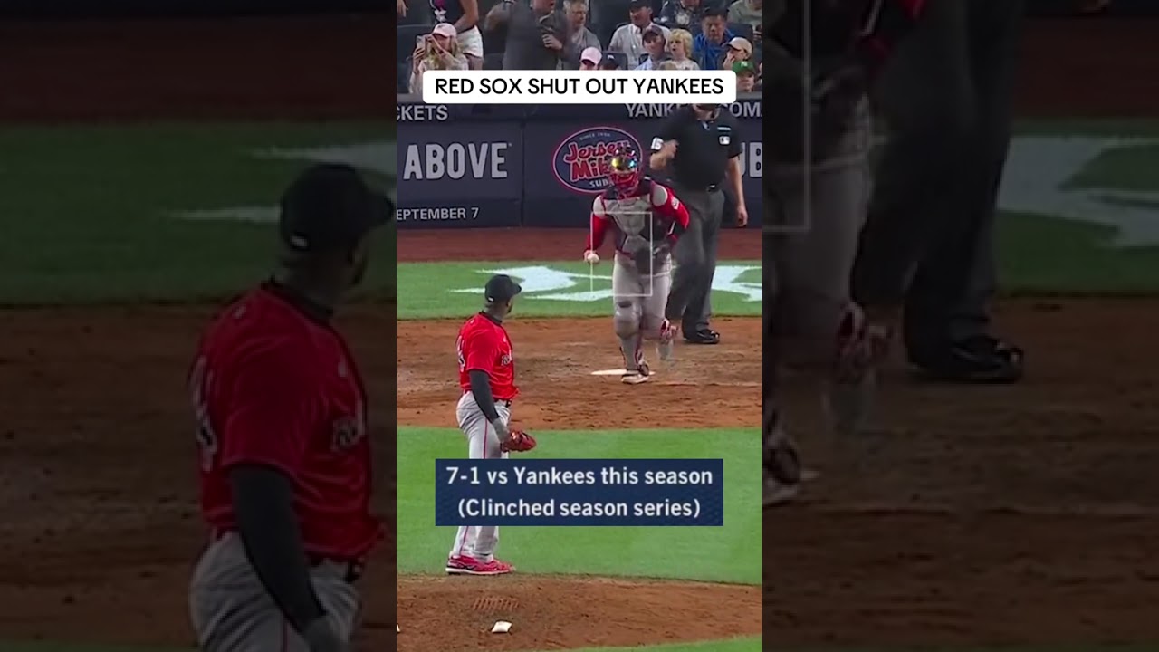 Aroldis Chapman closes out a Red Sox win at Yankee Stadium 🔒