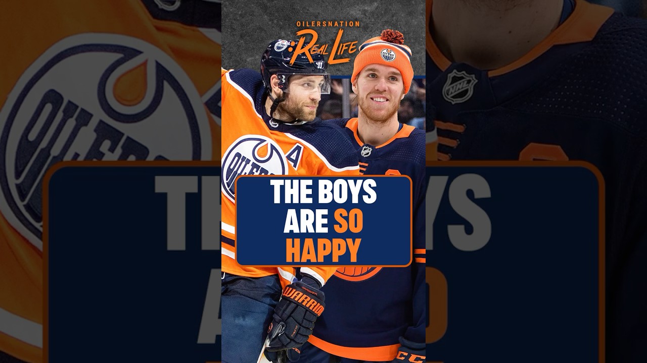 McDavid and Draisaitl look so happy in the pictures from Leon's wedding. The boys are thriving 🥲