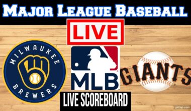 Milwaukee Brewers Vs San Francisco Giants | MLB | Play by Play | Live Scoreboard