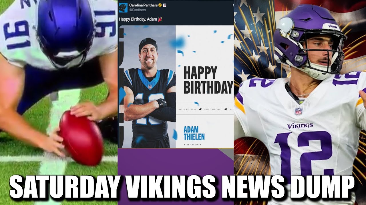 Minnesota Vikings News Dump (8.23.2025) | Preseason Over! Thielen Birthday! America's NEW QB!