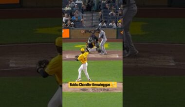 Bubba Chandler dialed it up to 100 mph in his MLB debut 😮‍💨