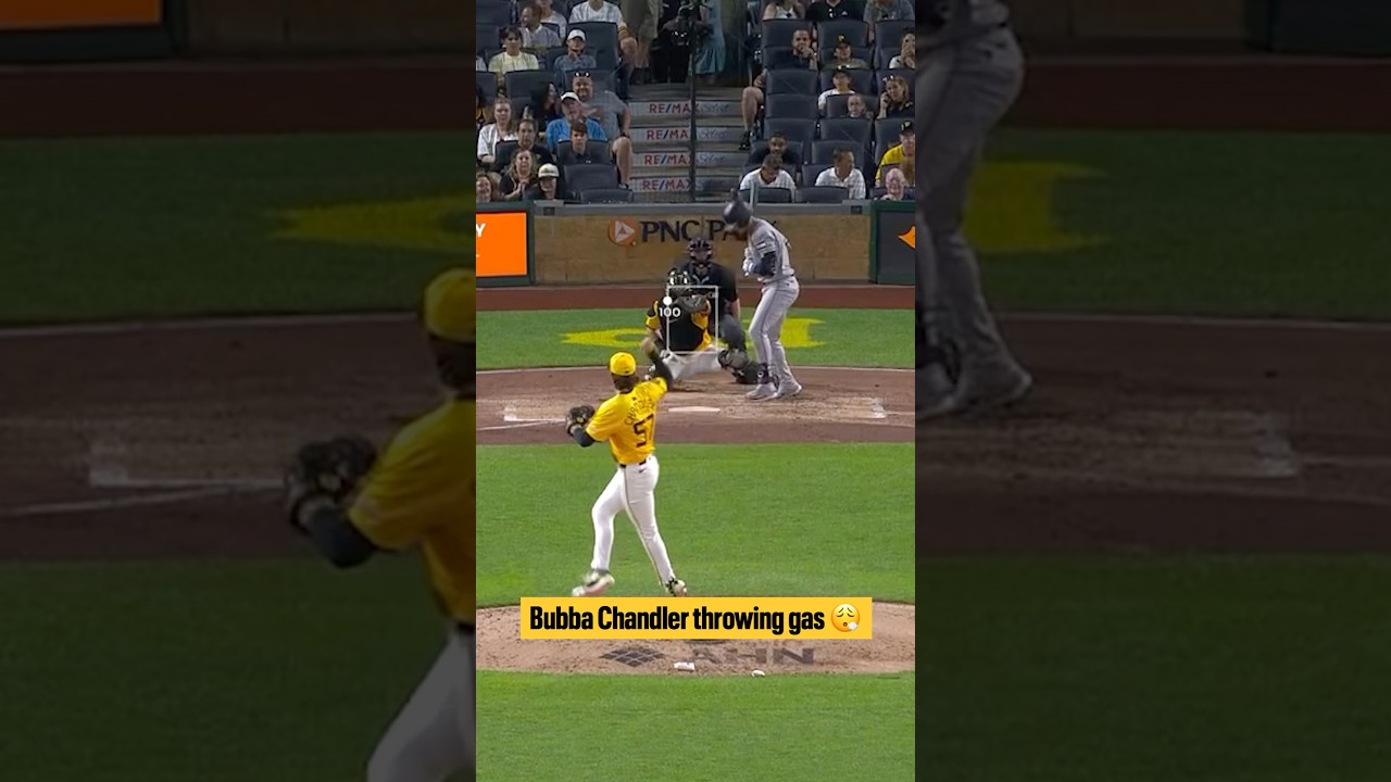 Bubba Chandler dialed it up to 100 mph in his MLB debut 😮‍💨