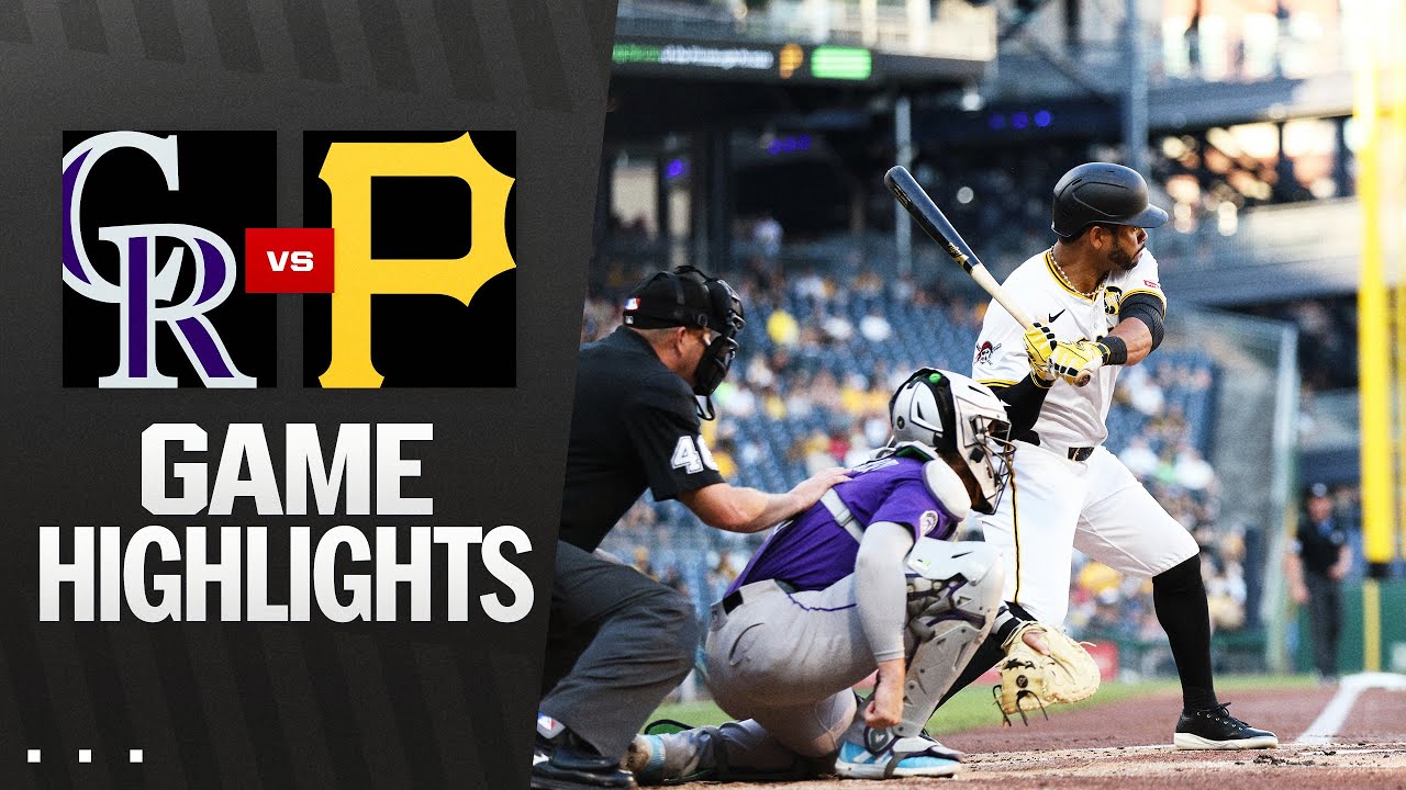 Rockies vs. Pirates Game Highlights (8/23/25) | MLB Highlights