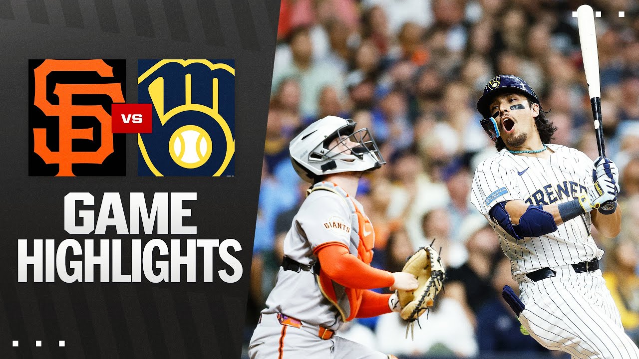 Giants vs. Brewers Game Highlights (8/23/25) | MLB Highlights