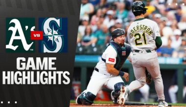 A's vs. Mariners Game Highlights (8/23/25) | MLB Highlights