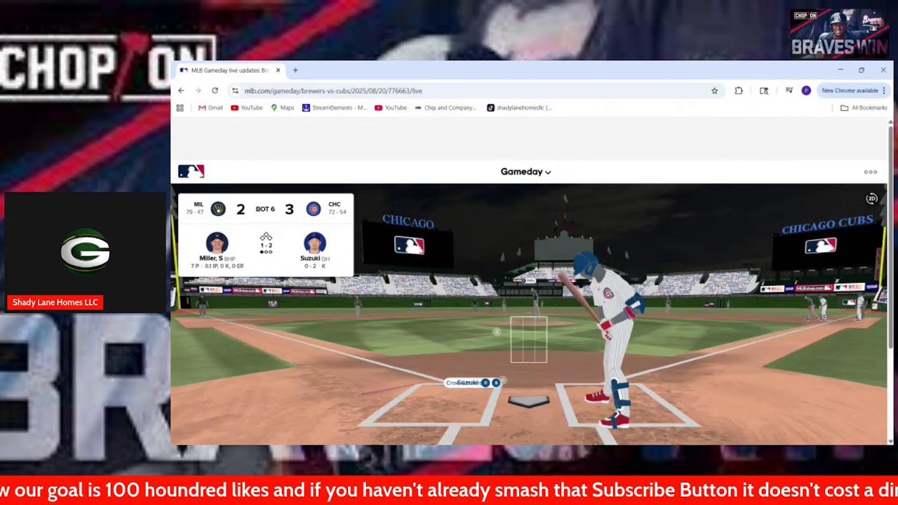 Milwaukee Brewers vs Chicago Cubs Live Play By Play