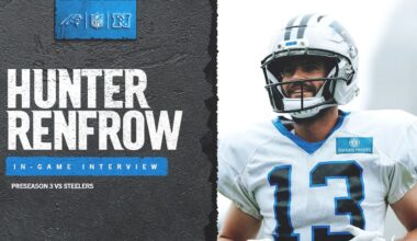 Hunter Renfrow in-game interview vs. the Pittsburgh Steelers