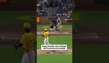 Bubba Chandler threw 100mph for is first MLB strikeout Pittsburgh Pirates and earns the save