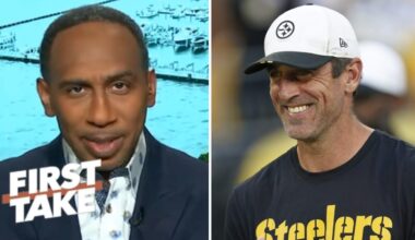 FIRST TAKE | Stephen A. GOES CRAZY to Aaron Rodgers won't play a snap for Steelers this preseason