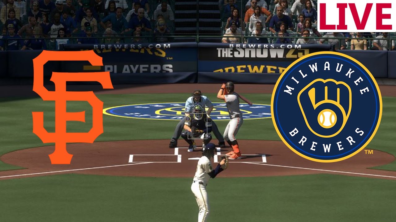 🔴LIVE 🔴San Francisco Giants VS Milwaukee Brewers / August 24/ / /MLB THE SHOW 25