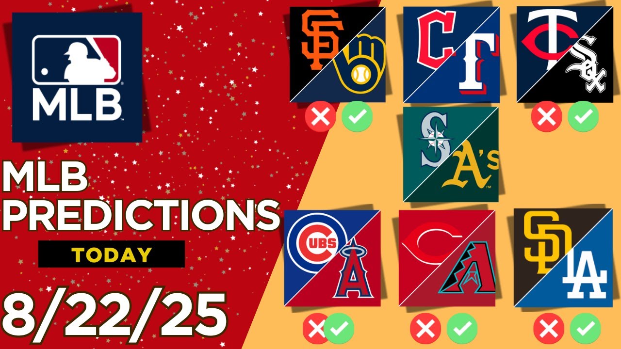 7 MLB Picks & Predictions Today 8/22/25 | MLB Picks Today 8/22/25 | Best MLB Picks