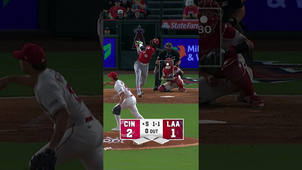 Reds vs Angels | Short Highlights ⌛️ #baseball #mlb #highlights