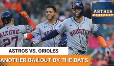 ASTROS POSTCAST: Houston Astros Bats Do It Big Again To Save Pitching Staff