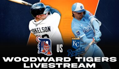 Detroit Tigers vs Kansas City Royals LIVE! Sunday, August 24th 2025 - Woodward Tigers