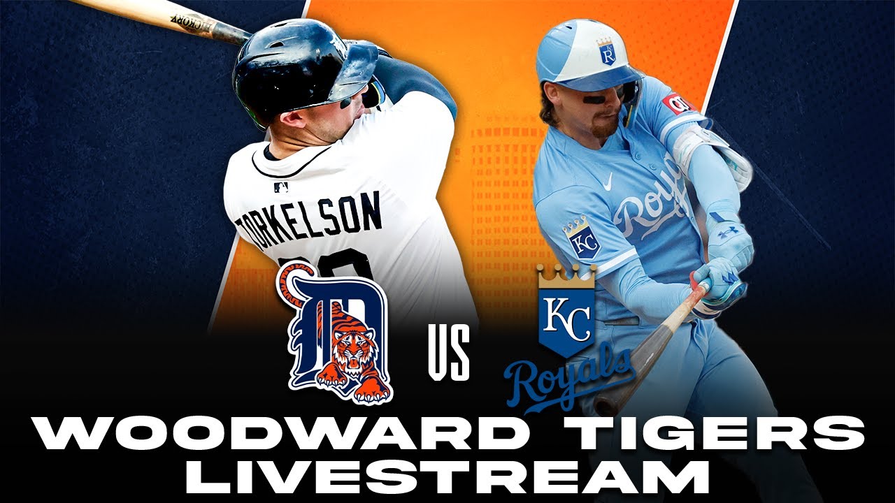Detroit Tigers vs Kansas City Royals LIVE! Sunday, August 24th 2025 - Woodward Tigers