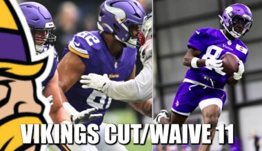 Minnesota Vikings Waived/Cut 11 Players, Roster at 79