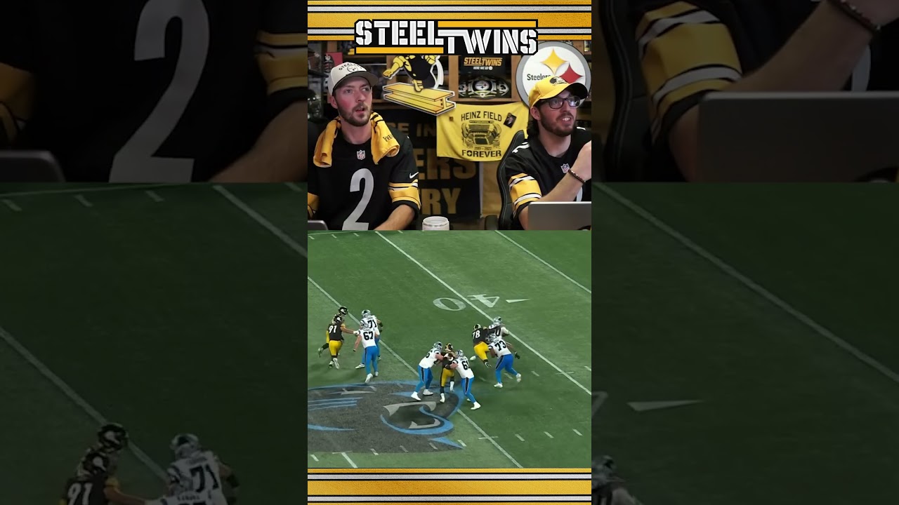 Yahya Black is a BULLY 😤 Steelers vs Panthers Preseason Highlights #Steelers #SteelersFootball