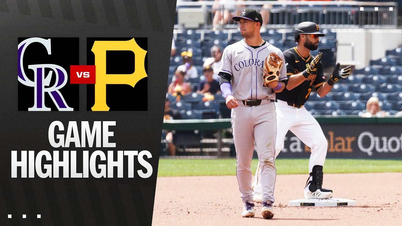 Rockies vs. Pirates Game Highlights (8/24/25) | MLB Highlights