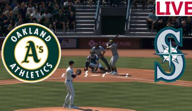 🔴LIVE 🔴 Oakland Athletics vs Seattle Mariners/August 24/ Mlb Live/  Mlb the show 25