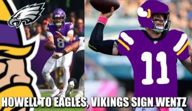 Vikings Trade QB Sam Howell to the Eagles, Sign Carson Wentz