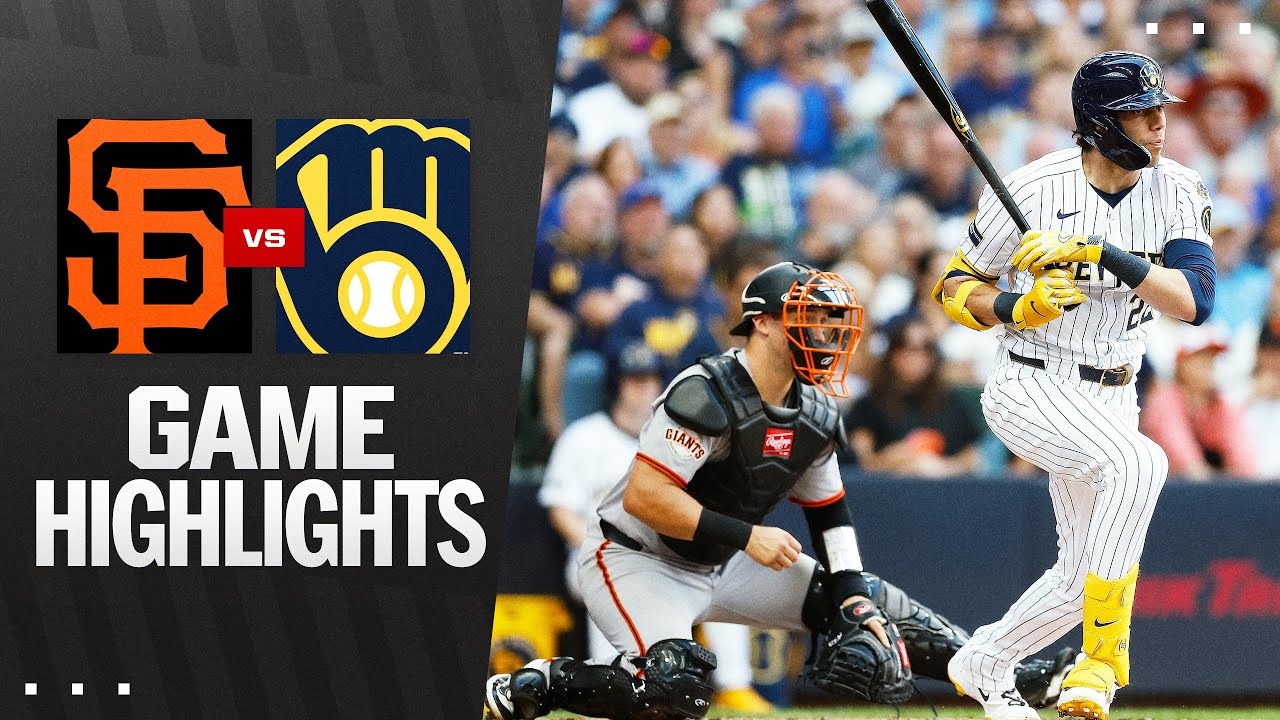 Giants vs. Brewers Game Highlights (8/24/25) | MLB Highlights