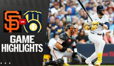 Giants vs. Brewers Game Highlights (8/24/25) | MLB Highlights