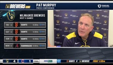 Pat Murphy speaks on Brewers beat Chicago Cubs 4-1 to become fastest team to reach 80 wins