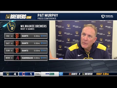Pat Murphy speaks on Brewers beat Chicago Cubs 4-1 to become fastest team to reach 80 wins