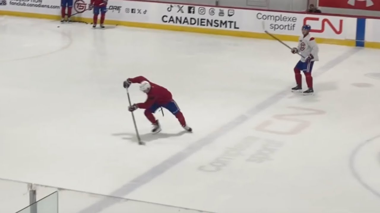 Lane Hutson was at the Practice Today!