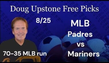 MLB Picks and Predictions – San Diego Padres vs. Seattle Mariners 8/25/25 Free Best Bets & Odds