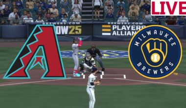 🔴LIVE 🔴Arizona Diamondbacks VS Milwaukee Brewers / August 25/ / /MLB THE SHOW 25