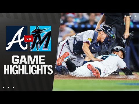 Braves vs. Marlins Game Highlights (8/25/25) | MLB Highlights