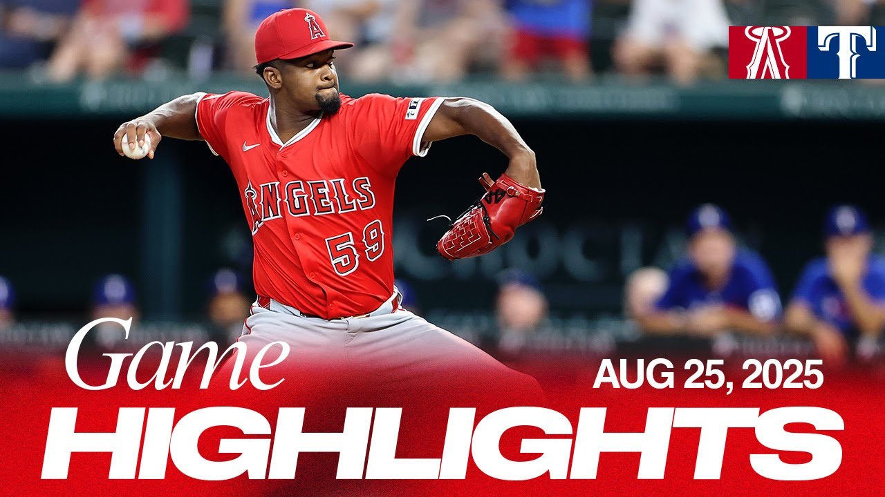 Angels vs. Rangers Game Highlights (8/25/25) | MLB Highlights