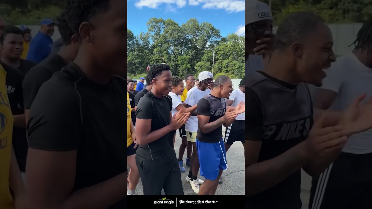 Pulled up to practice & surprised them with new shoulder pads, practice jerseys, & more 🔥