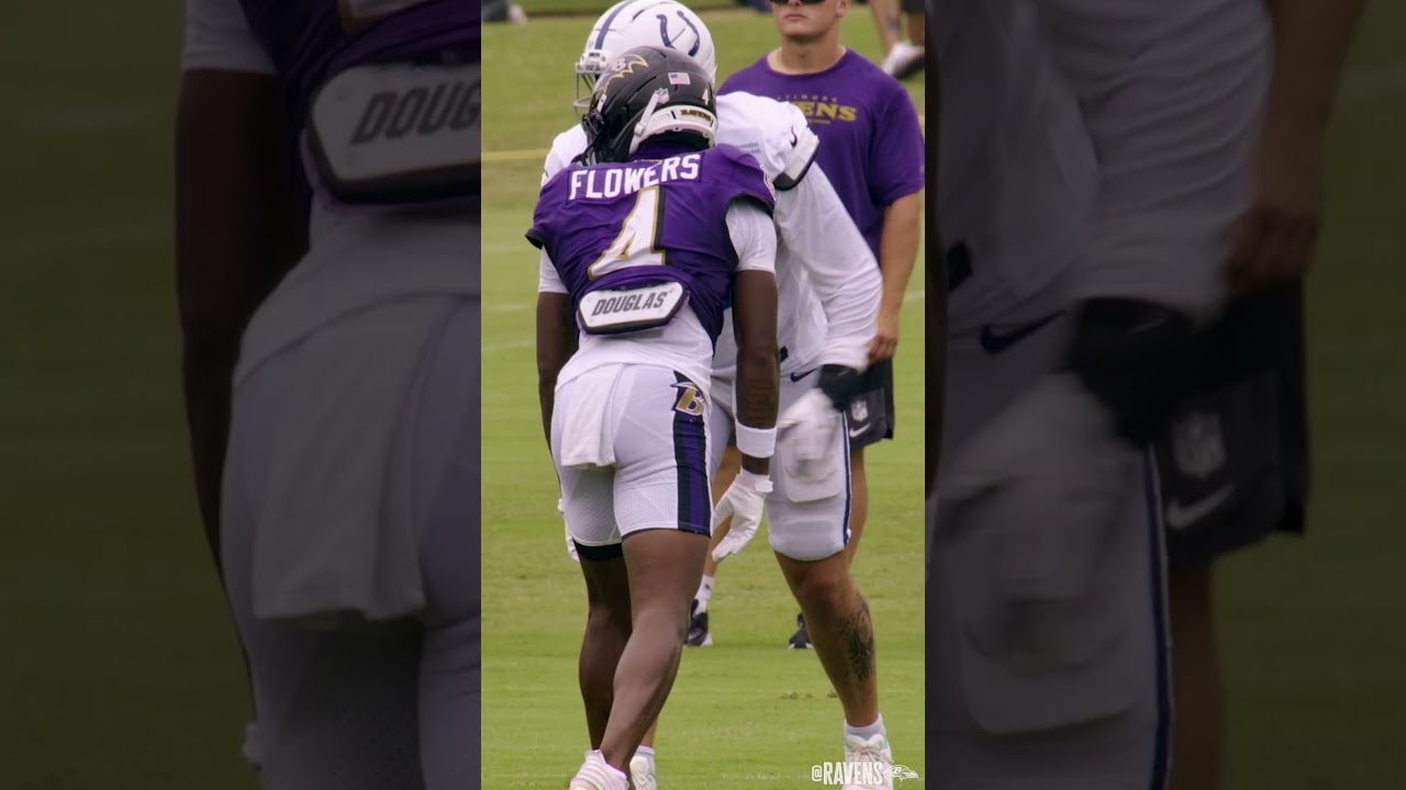 Zay's route running is 🤌 #zayflowers #shorts #ravens #routes