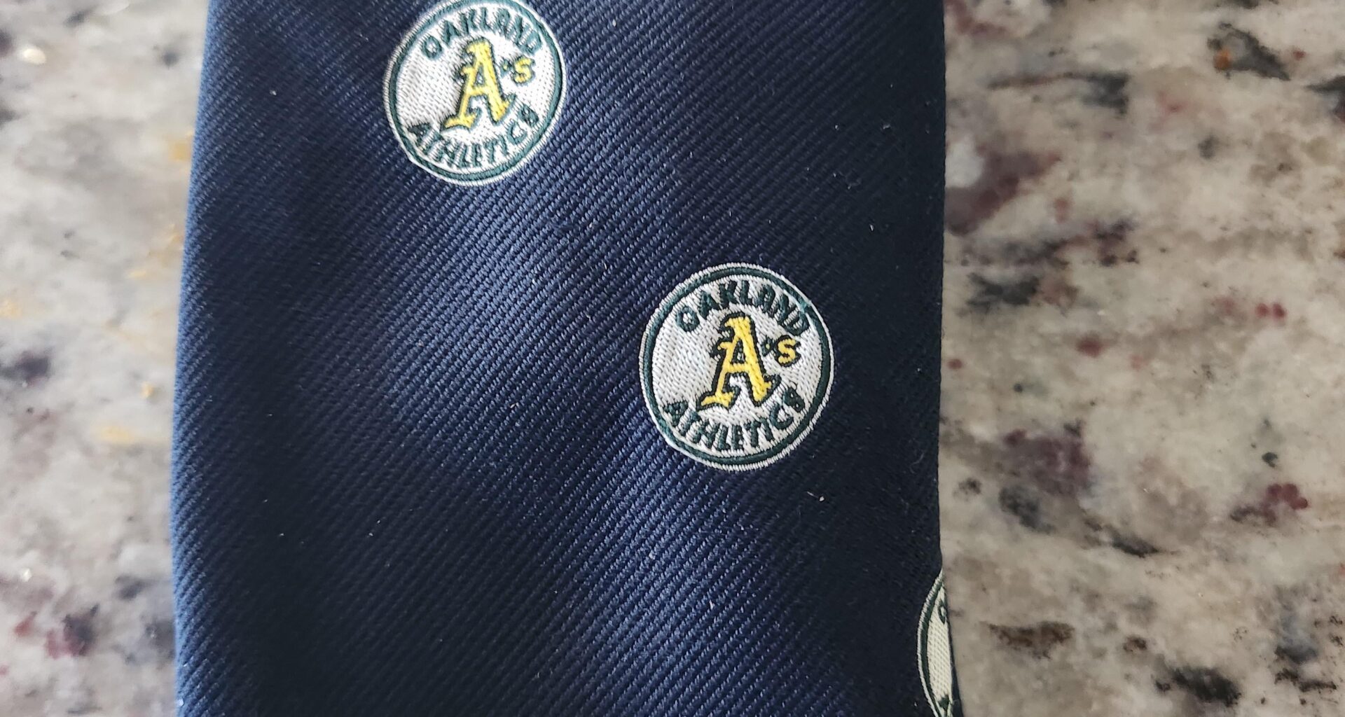 My lucky big meeting don't screw this up tie. I have no memory of where I bought it, but it's undefeated. FJF.