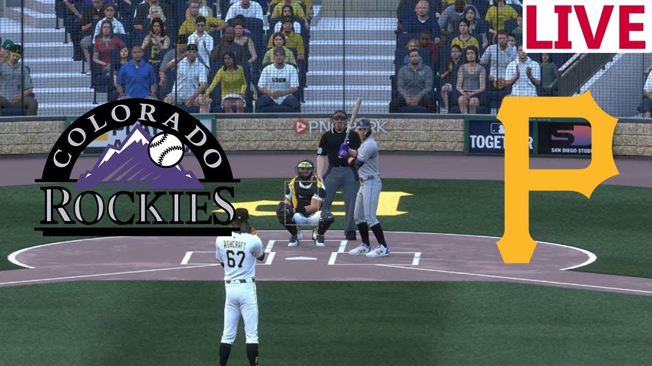 🔴LIVE 🔴Colorado Rockies  VS  Pittsburgh Pirates/August 24 /MLB THE SHOW 25