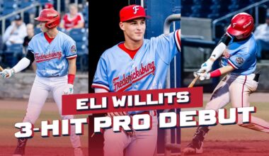 Eli Willits 3-HIT PROFESSIONAL DEBUT In Fredericksburg | Every At-Bat