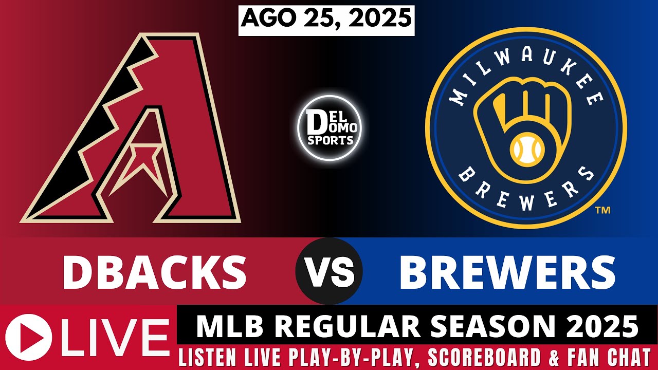 ARIZONA DIAMONDBACKS VS MILWAUKEE BREWERS ⚾ MLB REGULAR SEASON AGO 25, 2025