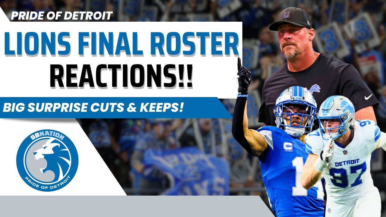 Detroit Lions Final Roster Moves! Reacting to 53-Man Roster