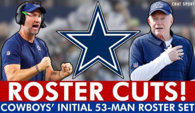 🚨 ALERT: Cowboys Roster SET - Initial 53 Man Roster Cuts For 2025 Ft. Israel Mukuamu & Deuce Vaughn