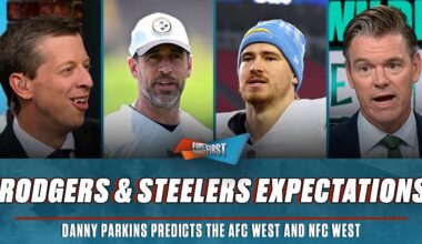 Steelers’ ‘low’ expectations, Danny Parkins predicts the AFC West & NFC West | FIRST THINGS FIRST