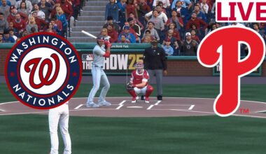 🔴LIVE 🔴Washington Nationals VS Philadelphia Phillies  / August 22/ Baseball  Envivo /MLB THE SHOW 25
