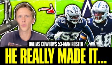 Dallas Cowboys 53-Man Roster is FULL of Surprises...
