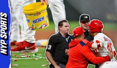 Willson Contreras throws bat towards ump in fiery ejection