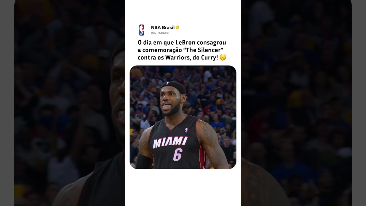 Cesta decisiva e comemoração INCÔNICA de LeBron James, contra os Warriors! #nba #shorts #lebronjames