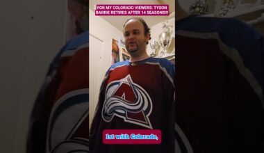 TYSON BARRIE RETIRES AFTER 14 SEASONS IN NHL!! (SWEDISH) #denvercolorado #colorado #usa