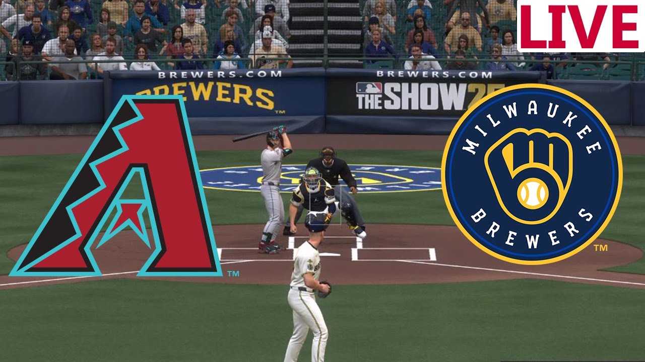 🔴LIVE 🔴Arizona Diamondbacks VS Milwaukee Brewers / August 27 / /MLB THE SHOW 25
