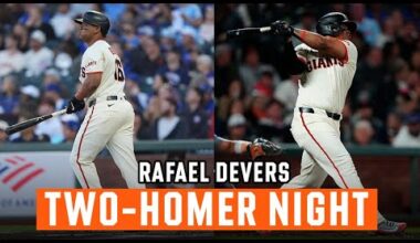 Rafael Devers Crushes Two 106 MPH Home Runs vs. Cubs | San Francisco Giants Highlights