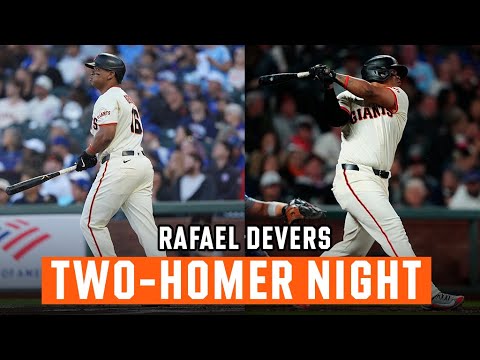 Rafael Devers Crushes Two 106 MPH Home Runs vs. Cubs | San Francisco Giants Highlights
